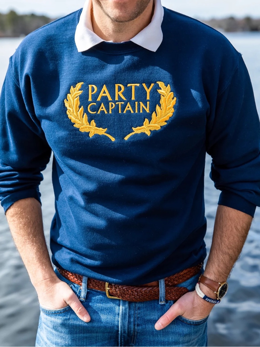 Kiel James Patrick Party Captain Sweatshirt Pullover XXL 2XL